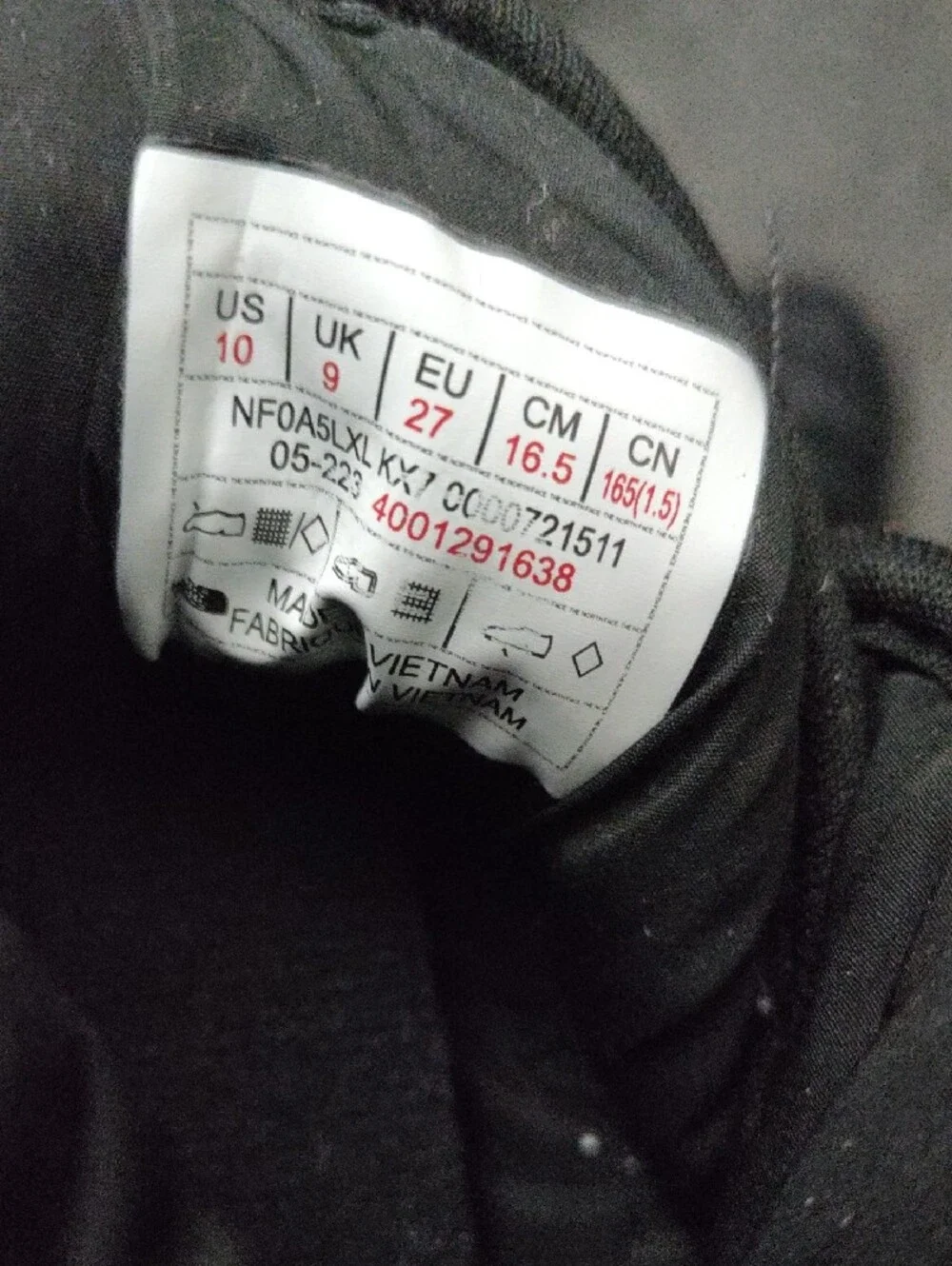 The North Face Kids Black Puffy Slip-On Slippers